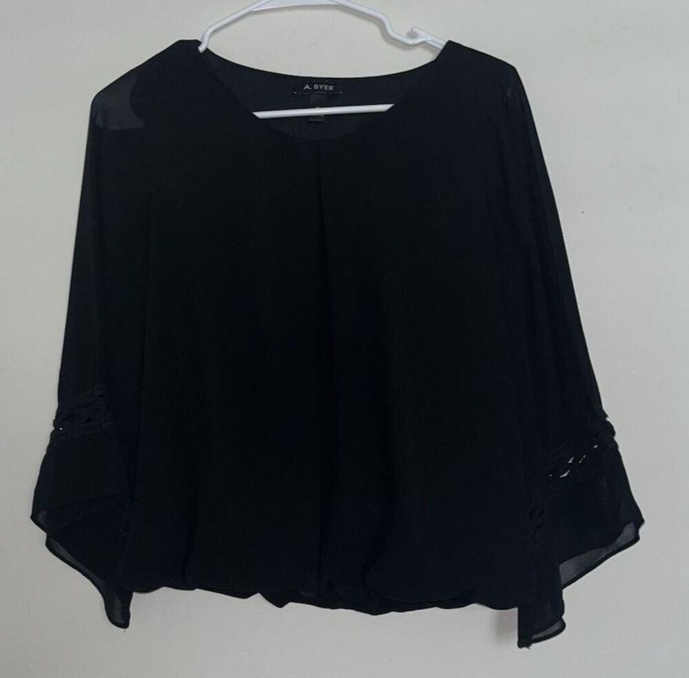A. Byer Blouse Size Medium Black